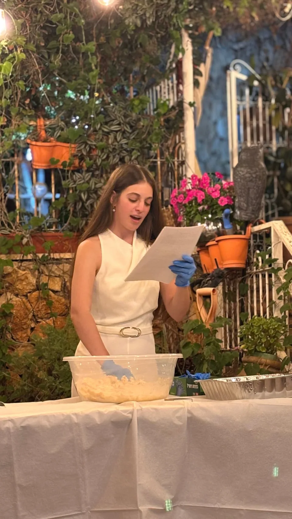 רגע מתוך חגיגת הפרשת חלה
